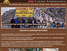 Tablet Screenshot of legendarymotorides.com